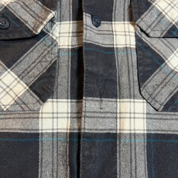 Timberland Pro Men's Plaid Flannel Button Up Shirt Size Medium Workwear Casual - Picture 9 of 10